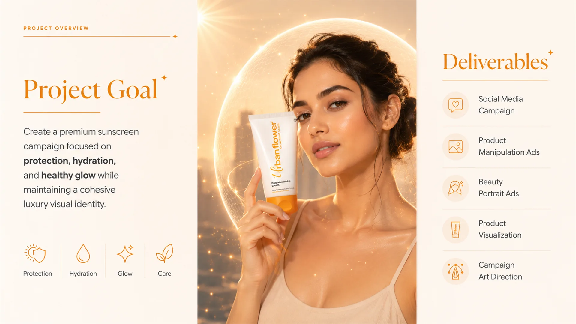 Urban Glow — Social Media packaging & visual design mockup 2 by Raghav Chopra